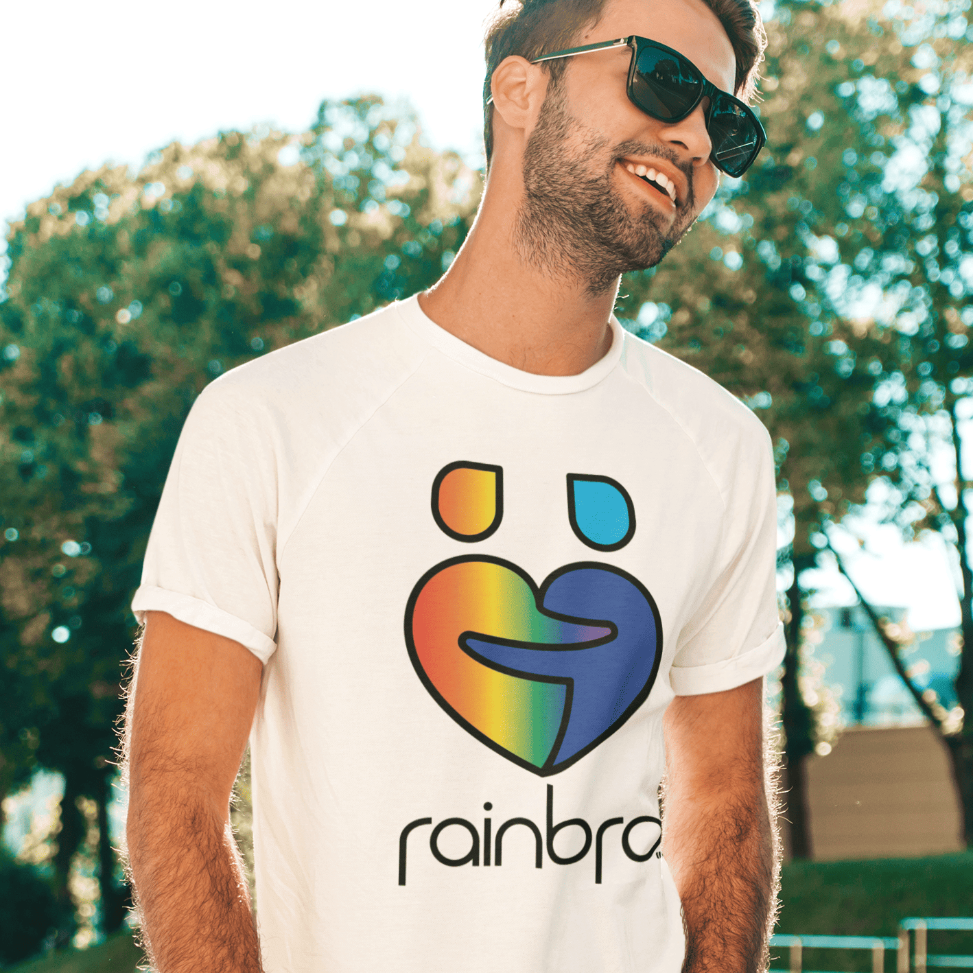 White / S RainBro T-Shirt INVI-Expressionwear