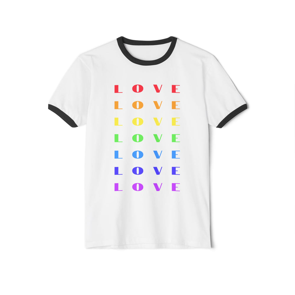 Rainbow Love - Unisex Ringer Tee