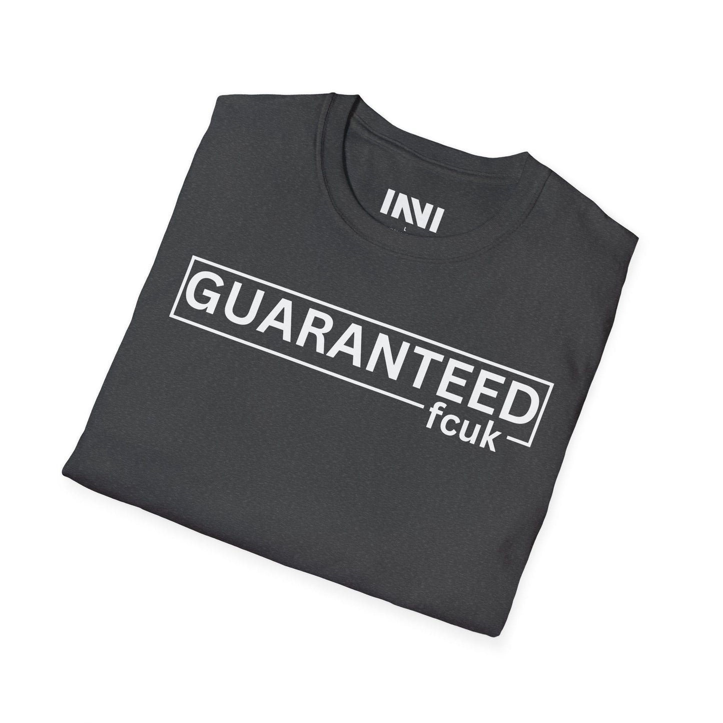 
                  
                    GUARANTEED fcuk parody T-Shirt
                  
                
