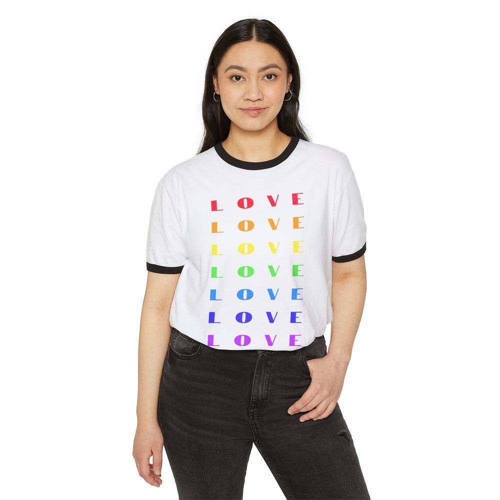 
                  
                    Rainbow Love - Unisex Ringer Tee
                  
                
