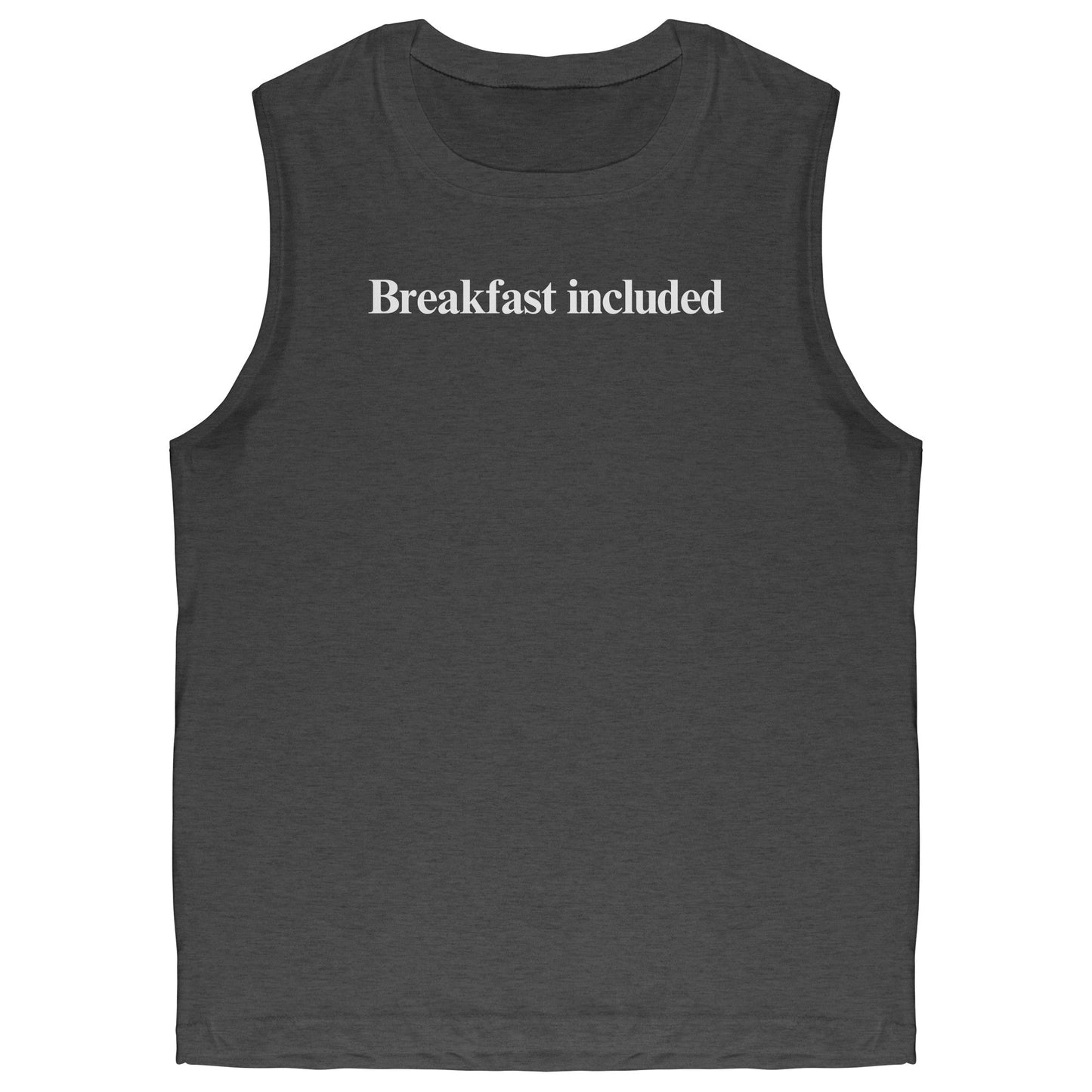 
                  
                    Apparel Dark Grey Heather / S Breakfast included Men’s Muscle T-shirt INVI-Expressionwear
                  
                