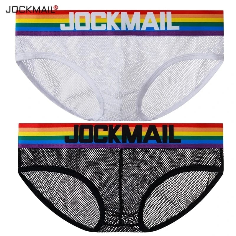 JOCKMAIL Rainbow Black MESH Brief Underwear – INVI Expressionwear