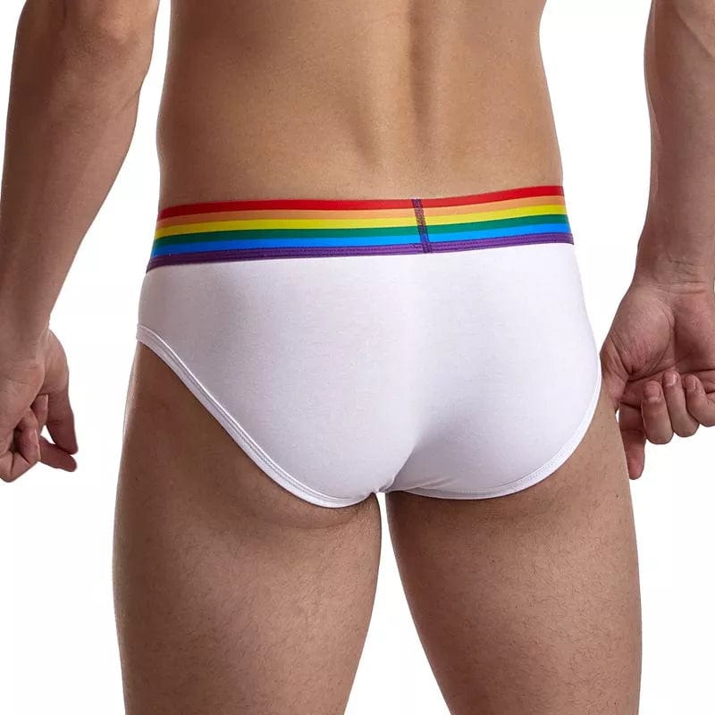 JOCKMAIL Rainbow White Brief Underwear – INVI Expressionwear