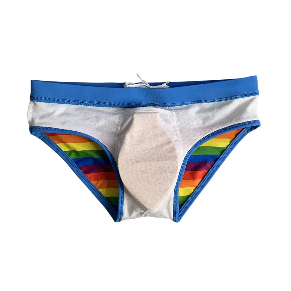 
                  
                    Rainbow Striped Swim Brief Swimsuit INVI-Expressionwear
                  
                