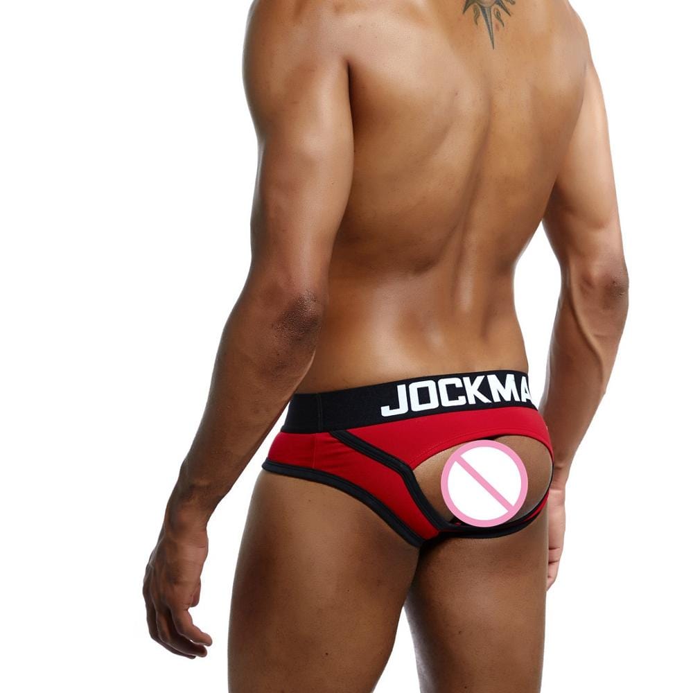 
                  
                    Red / M - US size 30-32" JOCKMAIL Brand Open Back Brief Underwear INVI-Expressionwear
                  
                