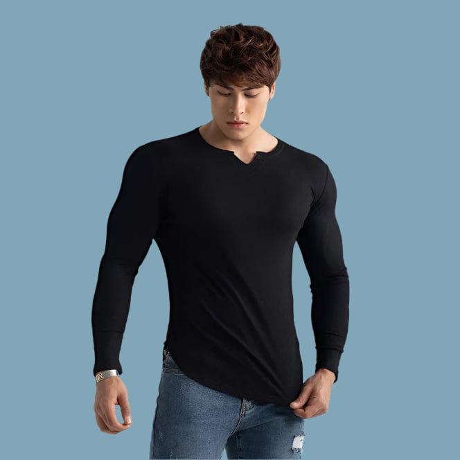 
                  
                    Ribbed Long Sleeve Clipped Crew Neck Shirt INVI-Expressionwear Ribbed Long Sleeve Clipped Crew Neck Shirt
                  
                