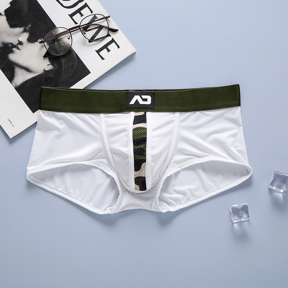 Military White Camo Boxer Micro Brief Underwear
